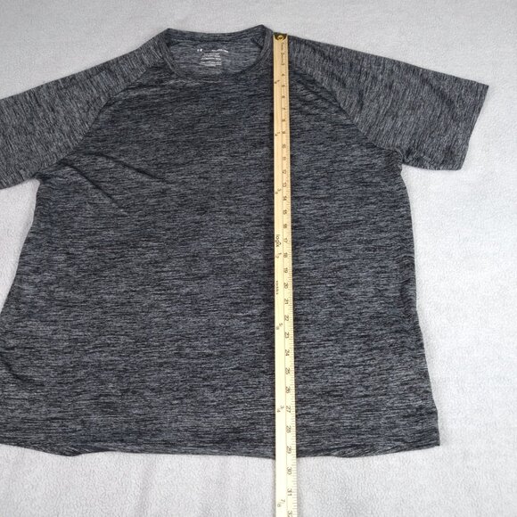 Under Armour Men’s Performance Tech Shirt Gray Heather Short Sleeve Size XXL - Picture 12 of 14